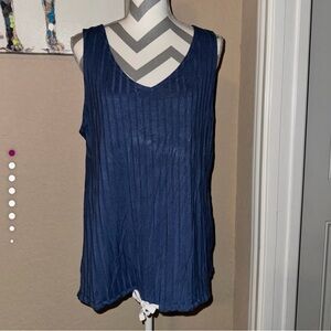 Lane Bryant Sleep by Cacique Navy Blue Sleeveless Top